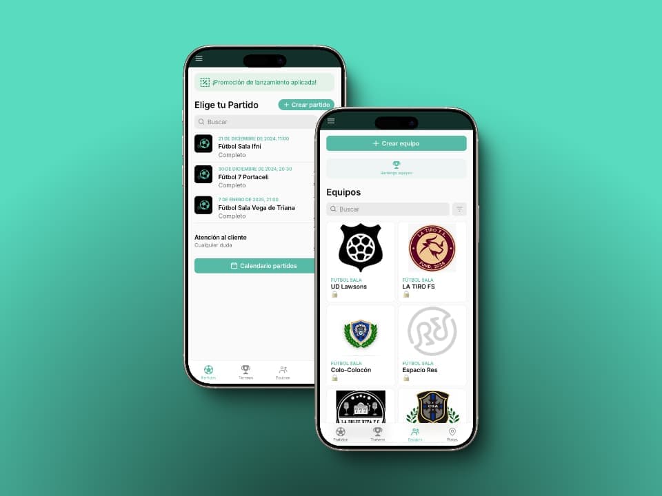 A picture of two phones in which the Golgorio App is being used